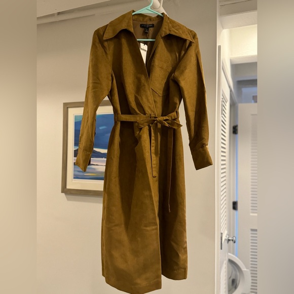 Banana Republic Vegan Suede Wrap Dress - Picture 1 of 2